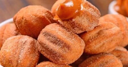 Receita de Mini Churros Recheados com Doce de Leite