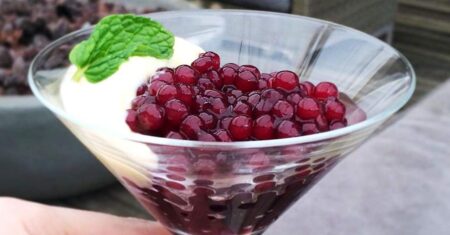 Receita de Sagu de Vinho com Suco de Uva
