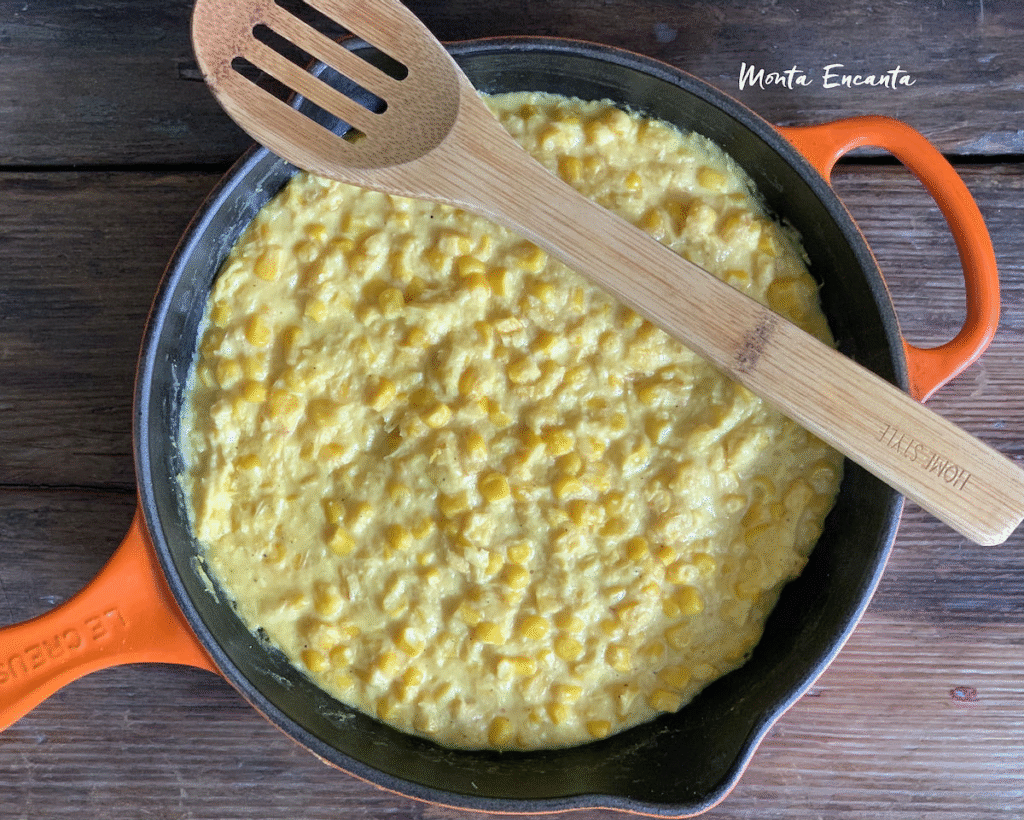 Receita de Creme de milho