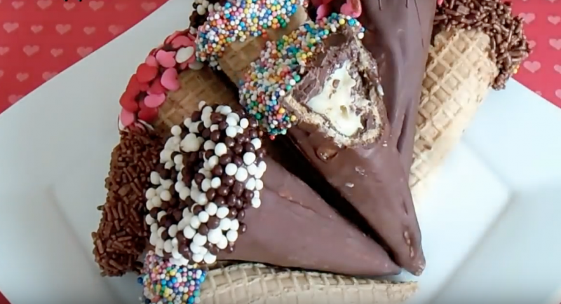 Receita de Cone Trufado