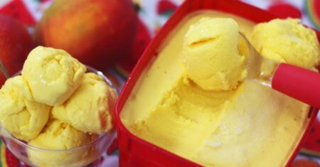 Receita de Sorvete de Manga Fácil