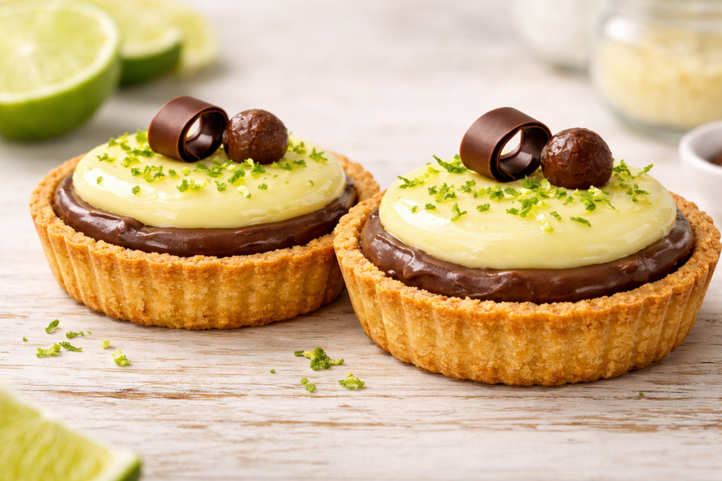 Tortinha de Limão com Brigadeiro