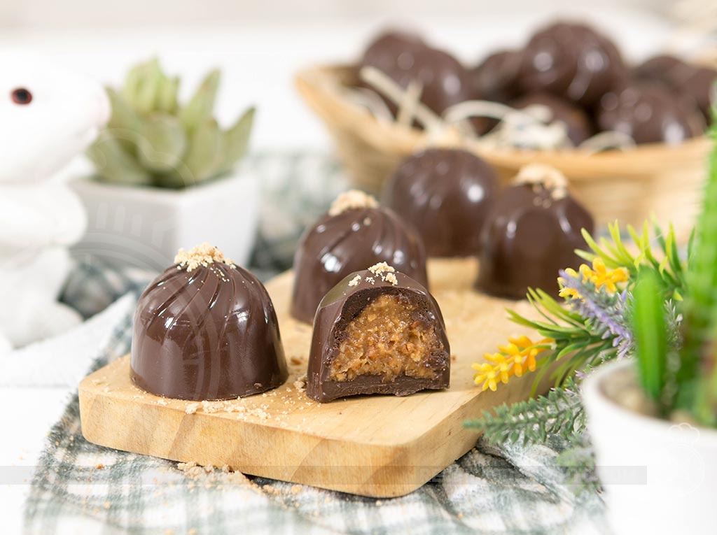 Receita de Bombons Recheados para a Páscoa