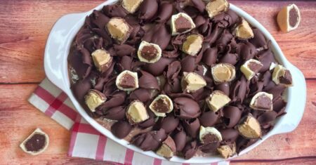 Receita de Ovo de Páscoa na Travessa com Bombons — Do Chocolate Derretido ao Resultado que Impressiona