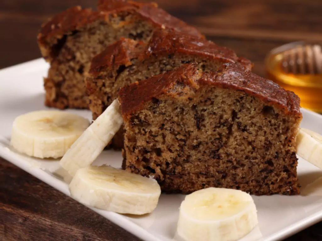 Bolo Fit de Banana com Aveia