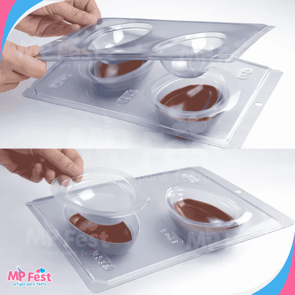 Forma Ovo de Páscoa com Silicone