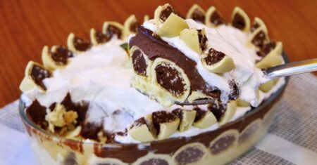 Torta de Bombom Ouro Branco: A Receita Que Vai Sumir da Geladeira em Minutos