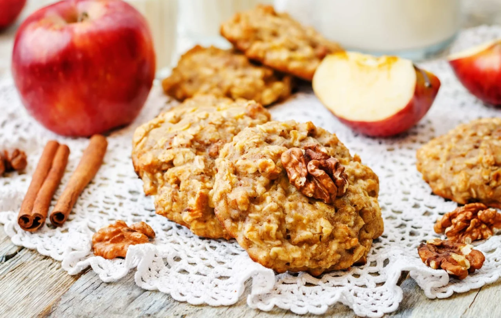 Biscoito Proteico de Aveia e Maçã