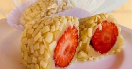 Bombom de Morango Cravejado com Brigadeiro de Maracujá: a Receita que Sumiu da Minha Geladeira em Duas Horas