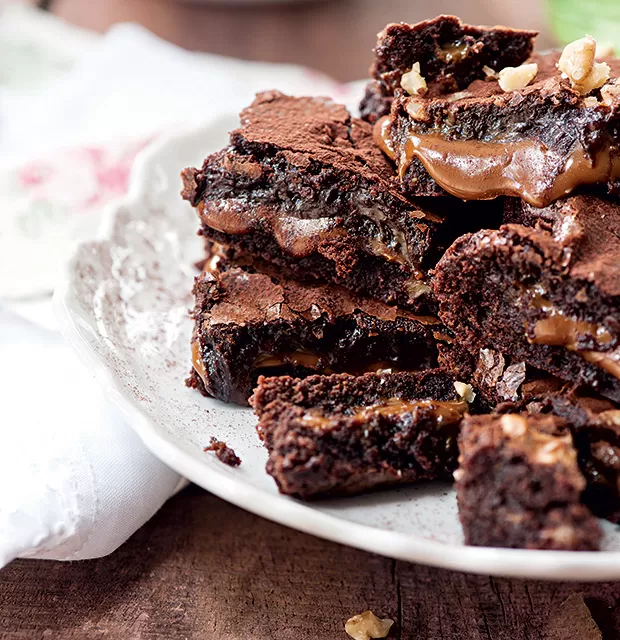 Brownie com Doce de Leite
