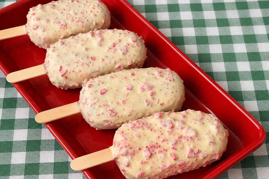 Receita de Picolé de Morango Cravejado