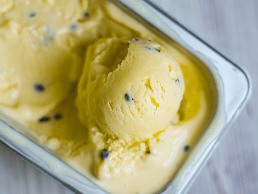 Receita de Sorvete de Maracujá Fácil